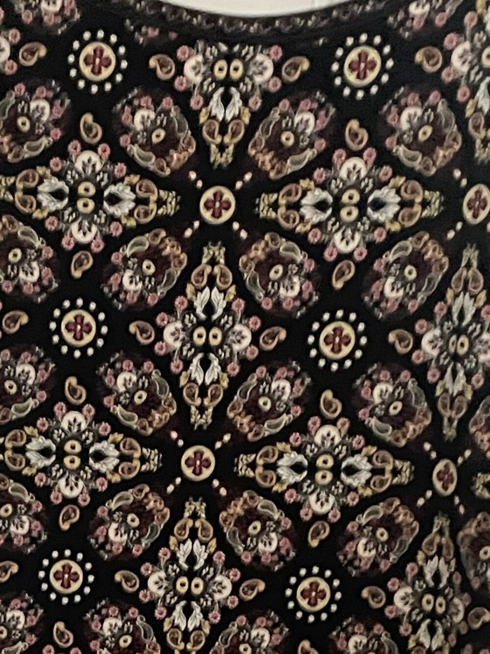 Max Studio Black Paisley and Floral Dress - Picture 4 of 5